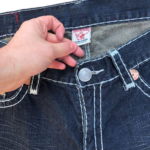 True Religion Jeans Size 38 BOBBY SUPER T Blue - Picture 5 of 8